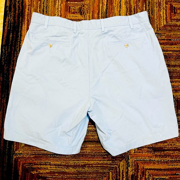 Nautica Golf Chino Shorts Mens Size 42 W Cotton Light Blue Color - Picture 4 of 7